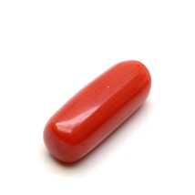 Lustrous 4.1CT Natural Italian Red Coral Moonga Gemstone - £29.46 GBP