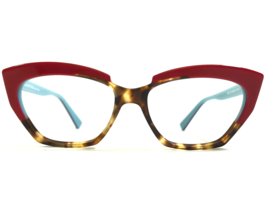 Jean Lafont Eyeglasses Frames GIRL 532 Red Blue Brown Tortoise Cat Eye 5... - £186.19 GBP
