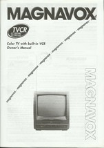 Printed Owners Manual for Magnavox CC13881MG &amp; CC1981MG TV w/built in vc... - $30.57