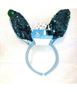 Headband Easter Bunny Ears  Blue Sequins Sparkle Girls new - $255.49 MXN