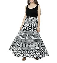 Women Wrap skirt Jaipur Indian Cotton Maxi 38&quot;(Free Size upto 46&quot;-XXXL)T... - £25.17 GBP