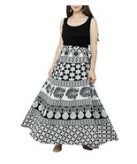 Women Wrap skirt Jaipur Indian Cotton Maxi 38&quot;(Free Size upto 46&quot;-XXXL)T... - £25.60 GBP