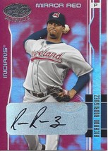 2003 Leaf Certified Materials Red Autographs Ricardo Rodriguez 56 Indians 31/100 - £5.89 GBP