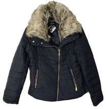 Active USA Women’s Puffer Jacket Sz S Faux Fur Hood (Removable Hood) - $59.93