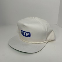 Vintage GTE Logo White Snapback Rope Trucker Hat - $11.13