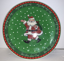 The White Barn Candle Company Santa Cookie Plate 6 1/2” Here Comes Santa Claus - £7.90 GBP