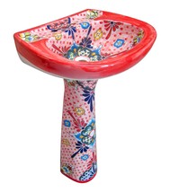 Mexican Talavera Pedestal Sink Handcrafted Ceramic - Ixtapa - - $899.00