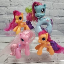 My Little Pony MLP Gen 3.5 Fogures Lot Of 4 Scootaloo Pinkie Pie Rainbow Dash - £7.90 GBP
