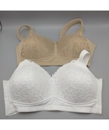 Rhonda Shear 2-pack Molded Cup Bra with Back Closure Style 9216 Beige/Wh... - $235.05 MXN