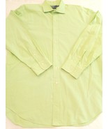 Ralph Lauren Long Sleeve Button Down Shirt Mens 17 34/35 Classic Green C... - $323.48 MXN