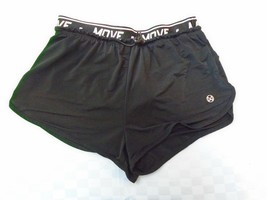 MOVE Women&#39;s Black Polyester Blend Elastic Waist Running Shorts Size Small - $7.92