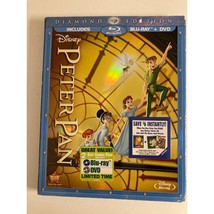 Disney Peter Pan Blu ray DVD 2013 2 Disc Movie Set Diamond Edition Rated G - $4.94