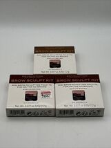 3 pack Makeup Revolution Mini Brow Sculpt Kit - Medium Brown 2.2g - $16.71