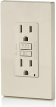 Leviton C36-GFTR1-0PT Outlet/Wallplate 15A 125V 5-15R Light Almond - $253.87 MXN