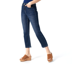 Laurie Felt Daisy Denim Straight-Leg Crop Jeans- Medium, Petite 8 - £23.73 GBP