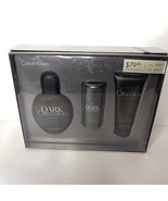 DARK OBSESSION by CALVIN KLEIN 3 Pcs Set 3.4 oz EDT Spray + A/S Balm + S... - $244.99
