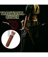 Archery Handmade Arrow Quivers Brown Back Genuine Leather Quiver for Hun... - £20.49 GBP