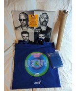 U2 VIP Vibee Merch Tote Bag Sphere Las Vegas Album Poster Lanyard Pass W... - £118.69 GBP