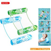 2-Pack Inflatable 4-in-1 Hammock Pool Floats for Ultimate Water Relaxation - $45.49