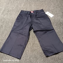 Dickies Pants Girls Plus Pants Shorts 28 Waist 8 1/2 Navy Khaki Capri NO... - $8.57