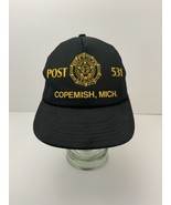 Vintage American Legion Trucker Hat Post 531 Copemish MI Snapback Cap USA - $25.56 CAD