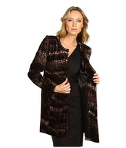 $648 ELIE TAHARI Cassandra JACKET Coat VELVET Vanilla Bean ( XS ) - £248.85 GBP