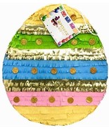 HO2- D Easter Egg Pinata with Gold Glitter Accents Easter Theme Party Pi... - $39.99