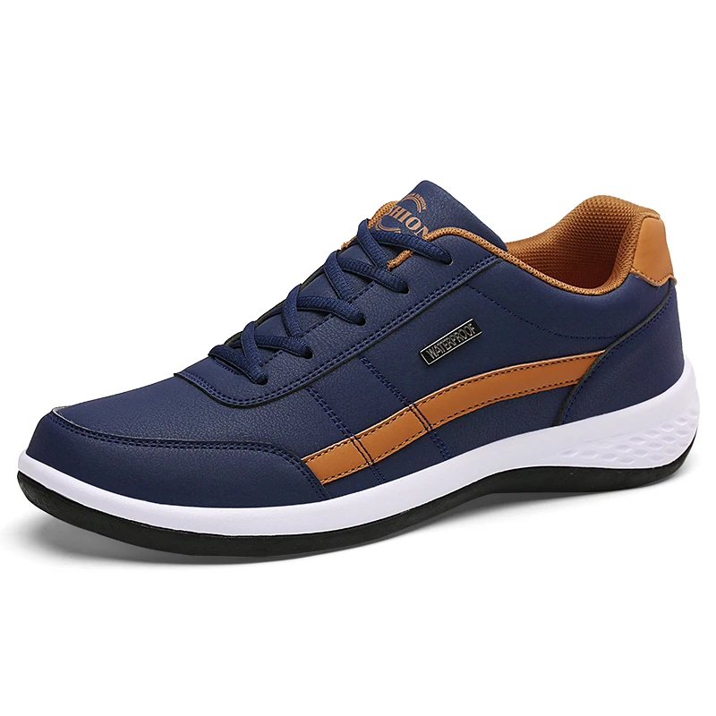 Sneakers Men Shoes Lace-Up Casual Shoes Flats Sport Leisure Non-Slip Mal... - £28.75 GBP
