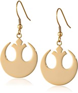 Star Wars Rebel Alliance Stainless Steel Earrings For Women Silver &amp; Gold - $26.64 CAD