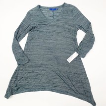Kohl&#39;s APT.9 Womens Tunic Top Gray Space Dye Size XS Long Sleeve - New w... - $158.59 MXN