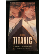 Titanic VHS 2 tapes Leonardo DiCaprio, Kate Winslet 1997, PG-13, 194 min - £3.28 GBP