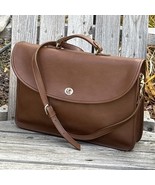 Vtg Coach Briefcase Messenger Bag Full Grain Leather Tobacco Brown 1980s... - €404,93 EUR