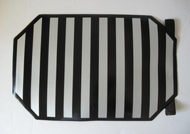 Black and Silver Placemats 17 in x 12 in, Set of 2, Vintage - £2.72 GBP