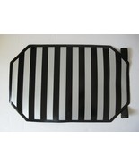 Black and Silver Placemats 17 in x 12 in, Set of 2, Vintage - $4.69 CAD