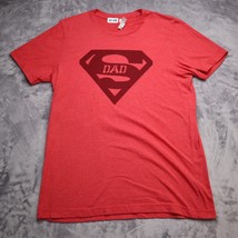 Bella Canvas Super Dad TShirt Adult Medium Red Lightweight Casual Mens - $10.87