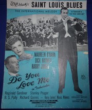 Vintage Saint Louis Blues Do You Love Me Sheet Music 1942 - $1.99