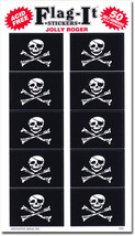Jolly Roger 50 Count Sticker Pack - £4.95 GBP