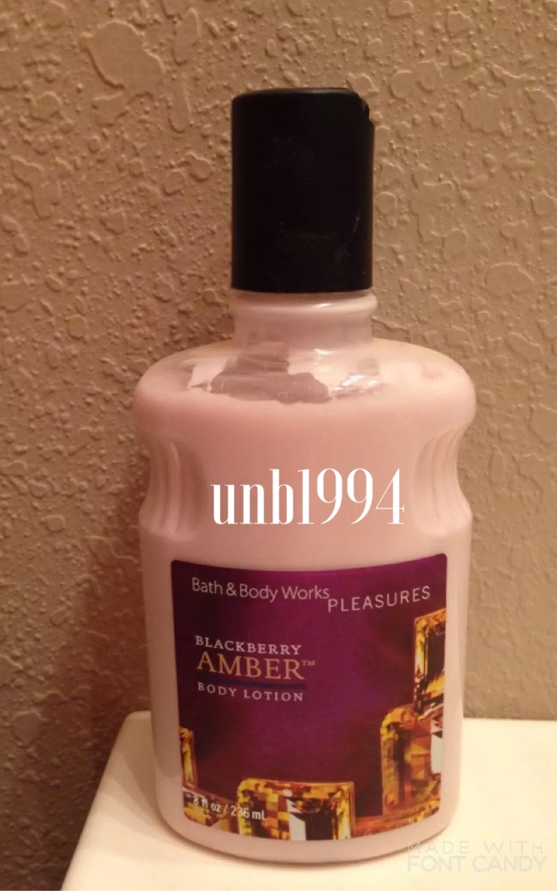 Primary image for Bath Body Works Blackberry Amber Lotion retired fragrance Last One