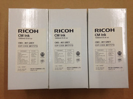 3pk Genuine Ricoh CM Ink 817171 CM3 - 401 Grey - Same Day Shipping - $59.40