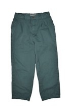 Vintage Bugle Boy Pleated Pants Mens 32x25 Teal Cropped 90s Retro Trousers - £21.93 GBP