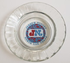 Jerry&#39;s Nugget Casino Las Vegas Blvd. clear glass ribbed Ashtray - £7.83 GBP