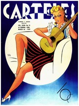 149.Quality interior Design music 18x24 Poster&quot;Pinupl Blonde girl Playing Guitar - £22.02 GBP