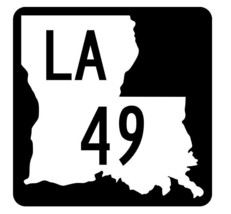 Louisiana State Highway 49 Sticker Decal R5775 Highway Route Sign - $1.45+