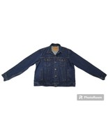Levi Strauss Size 46 XL Dark Blue Jean Jacket 70506-0216 USA 4 Pocket VT... - £89.70 GBP