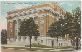 Kansas City MO Missouri Postcard Ivanhoe Masonic Temple Vintage Caney - £2.35 GBP