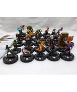 Lot Of (25) Marvel DC Heroclix Figures Rares With Cards - $41.57