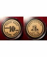 EXTREMELY RARE 1933 BLAINE WA PEACE ARCH WOODEN DIME DEPRESSION SCRIP E.... - €861,54 EUR
