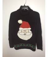 Joseph A Quest Que Cest Womens Sz M Ugly Santa Christmas Bejeweled Sweat... - $15.99