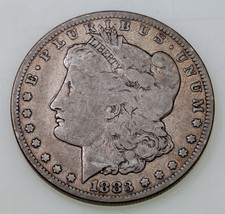 1883-CC $1 Silver Morgan Dollar in Good Condition, Full Rims - £116.80 GBP