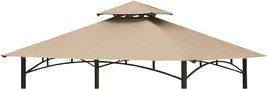 Grill Gazebo Replacement Canopy Top Cover 5×8 Double Tiered Bbq Roof Onl... - $46.94